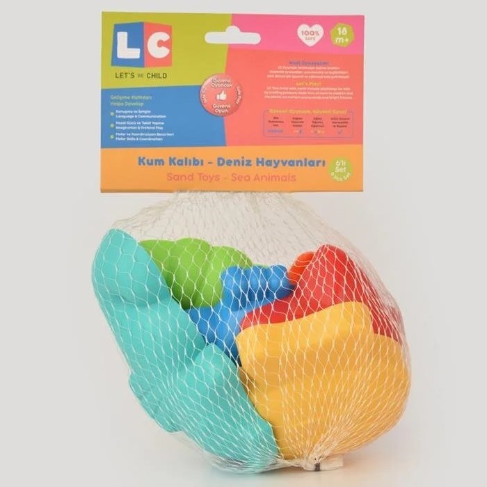Let's Be Child Kum Kalıbı Deniz Hayvanları 6'lı 