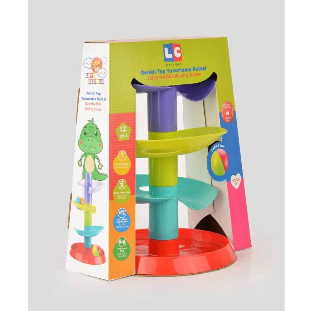Let's Be Child Renkli Top Yuvarlama Kulesi 
