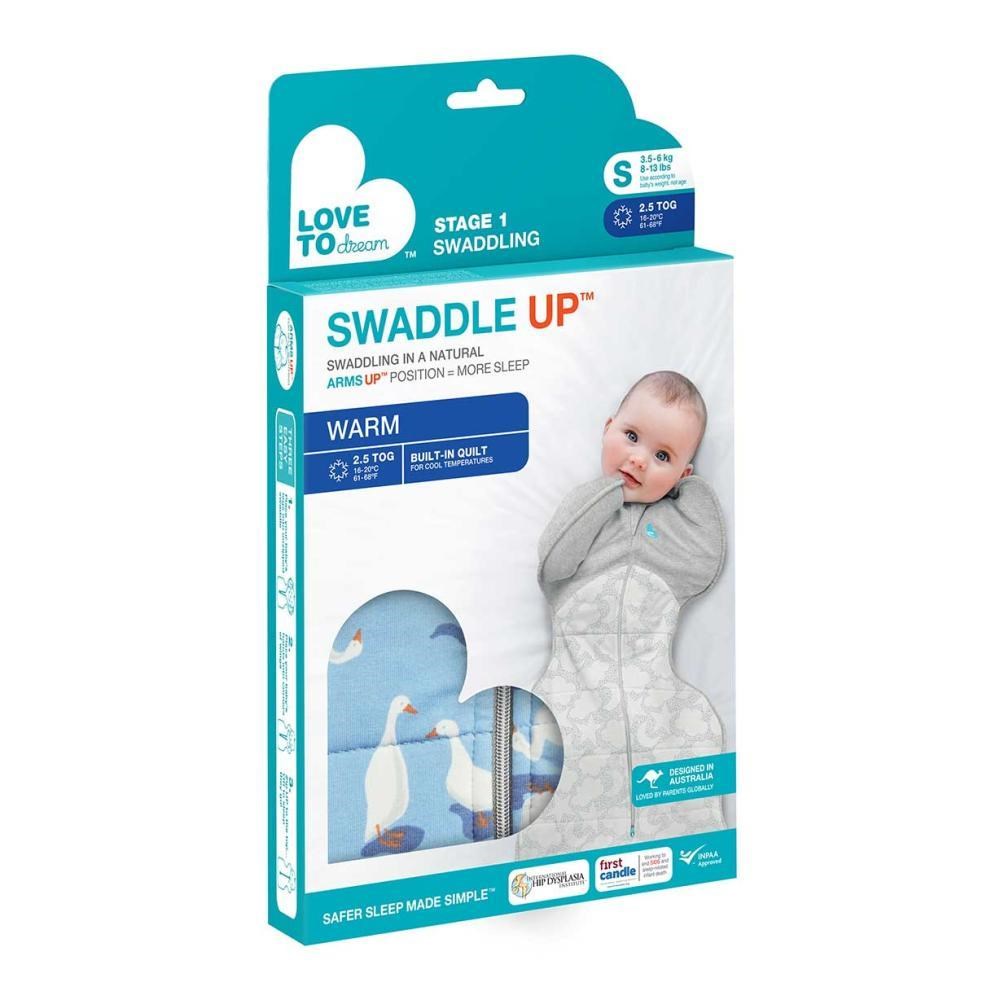 Love To Dream Swaddle Up 2.5 Tog Dusty Blauw Gri