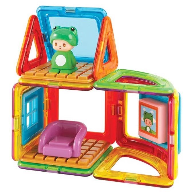 Magformers Mıknatıslı Cube HouseSet - Frog - 20 Parça 