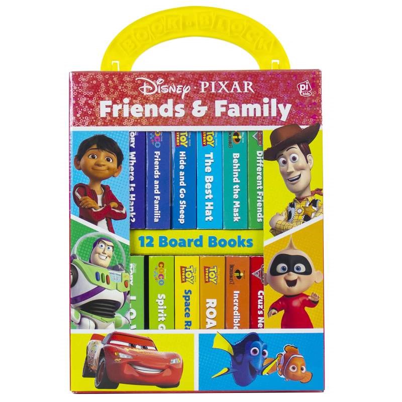 Disney: Pixar Friends And Family My First Library 12 Book Set- Toy Story, Cars, Coco, and more! Eğit 