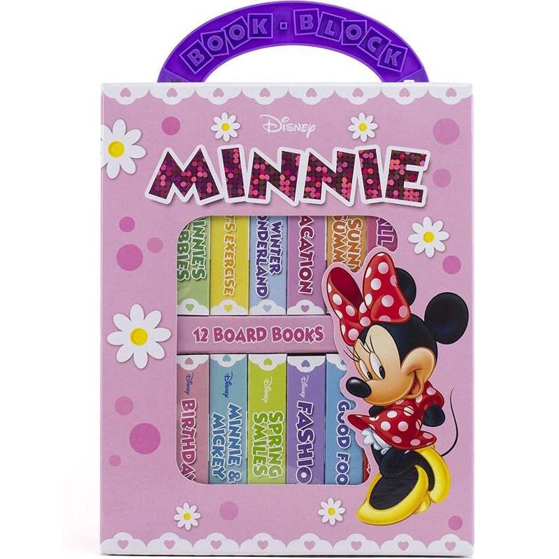 Disney Baby: My First Library Board Book Block 12 Book Set- Minnie Mouse Eğitici Kitap 
