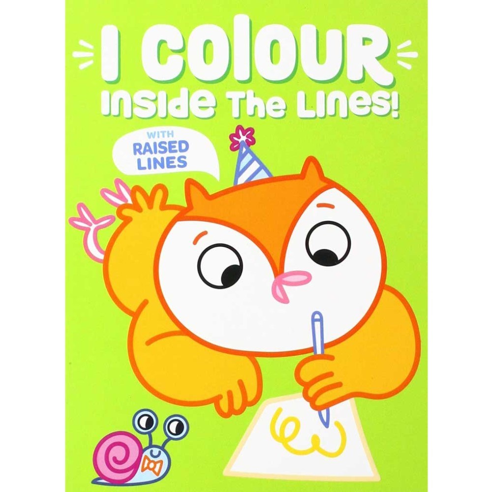 I colour inside the lines: Owl Eğitici Kitap 