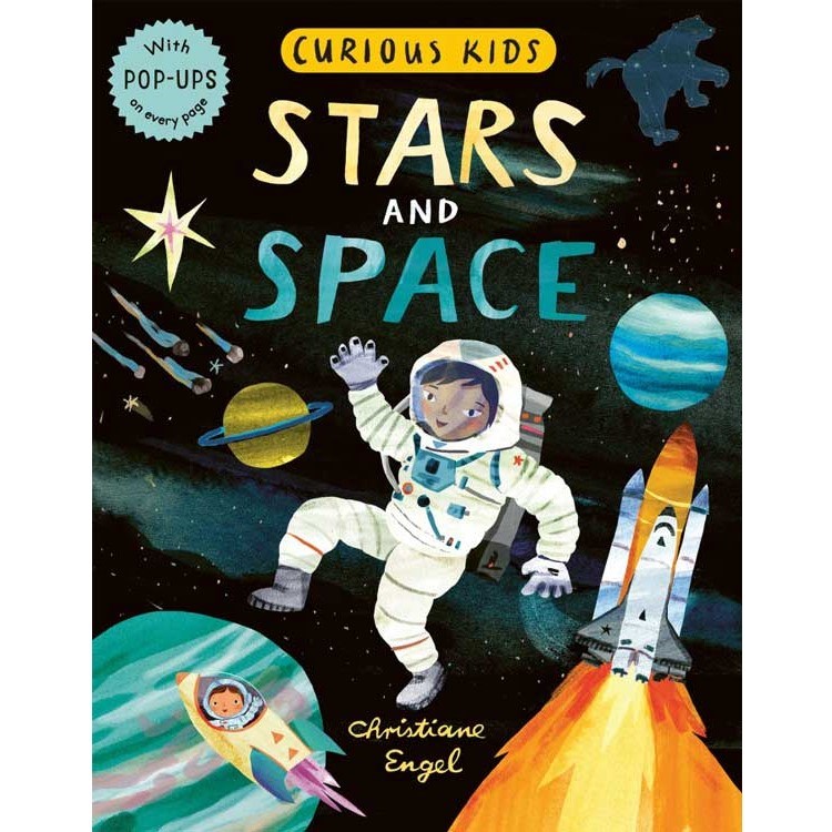 Curious Kids: Stars and Space Eğitici Kitap 