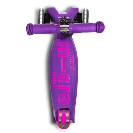 Micro Maxi Micro Deluxe LED 3 Tekerlekli Scooter Mor 