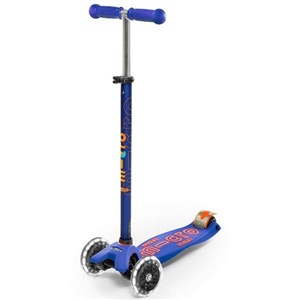 Micro Maxi Micro Deluxe LED 3 Tekerlekli Scooter Mavi