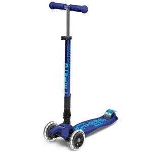Micro Maxi Micro Deluxe LED Katlanabilir 3 Tekerlekli Scooter Lacivert