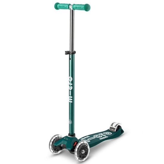 Micro Maxi Micro Deluxe ECO LED 3 Tekerlekli Scooter Yeşil 