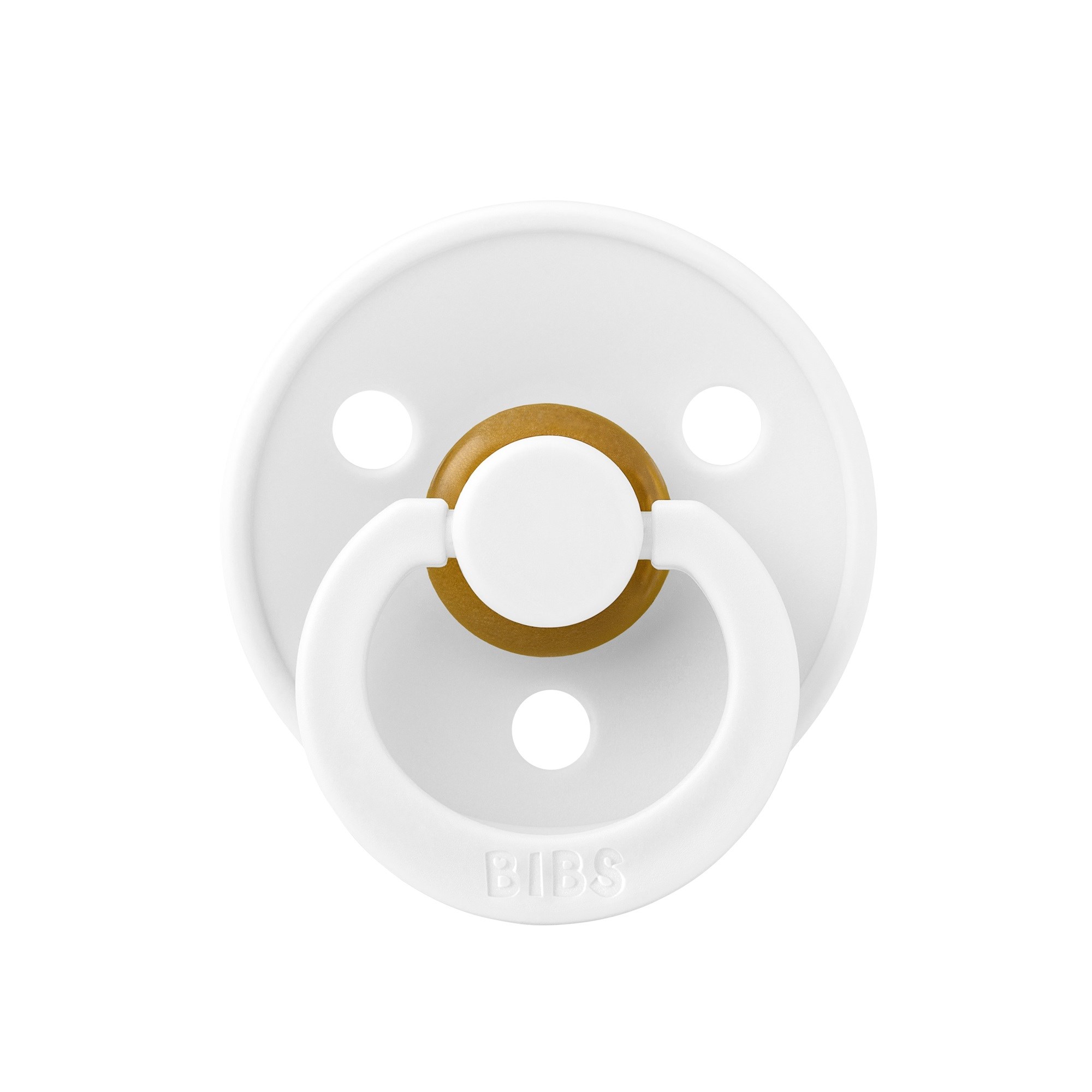 Bibs Colour Bebek Doğal Kauçuk Emzik White 6+Ay Beyaz