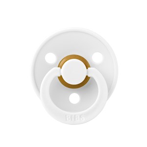 Bibs Colour Bebek Doğal Kauçuk Emzik White 6+Ay
