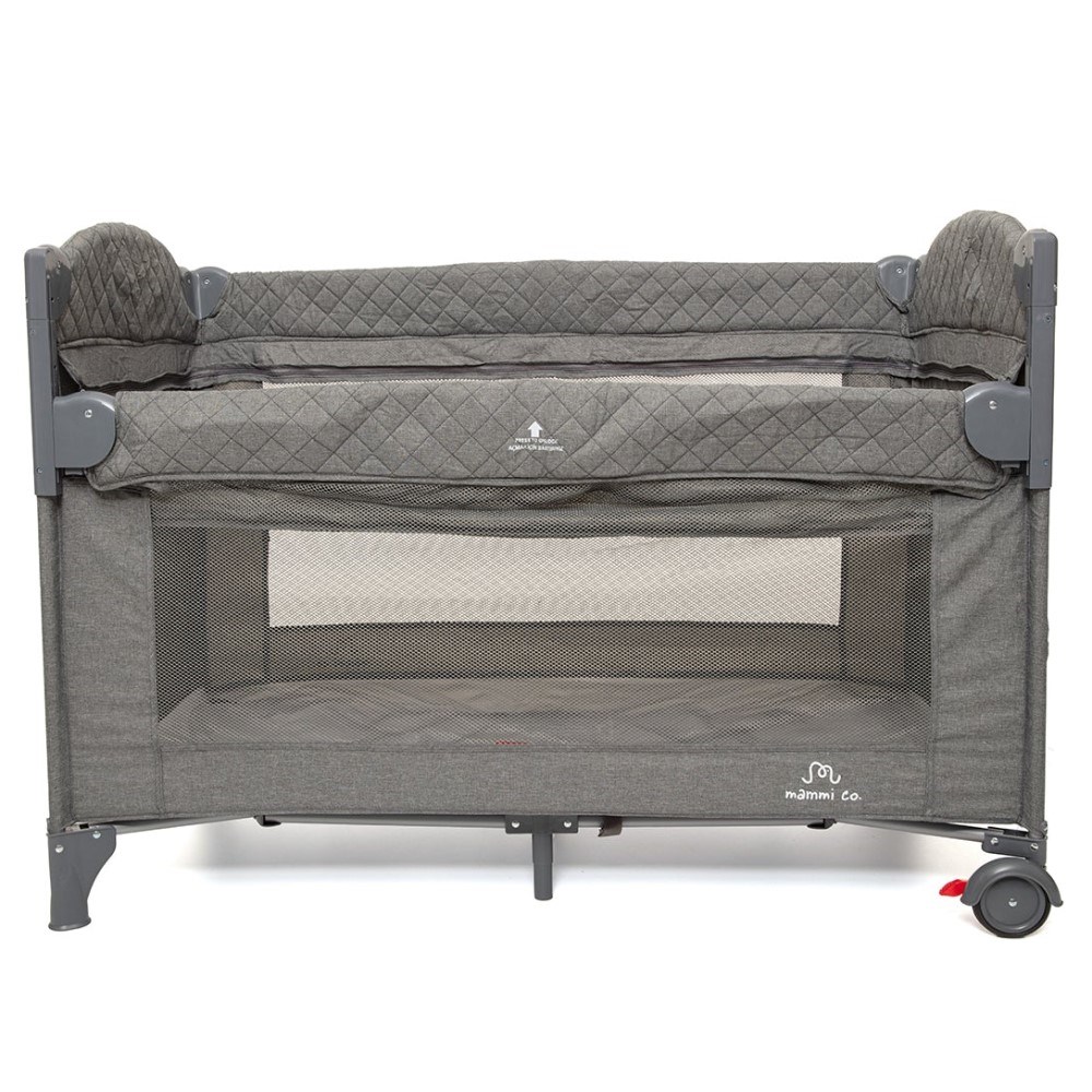 Mammi Co Luna Anne Yanı / Park Ve Seyahat Yatağı Gri 63x120 Gri