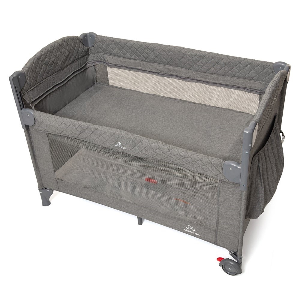 Mammi Co Luna Anne Yanı / Park Ve Seyahat Yatağı Gri 63x120 Gri