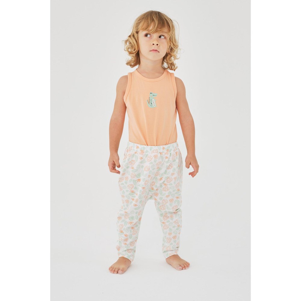 Minycenter Erkek Bebek 2li Atlet Body Turuncu