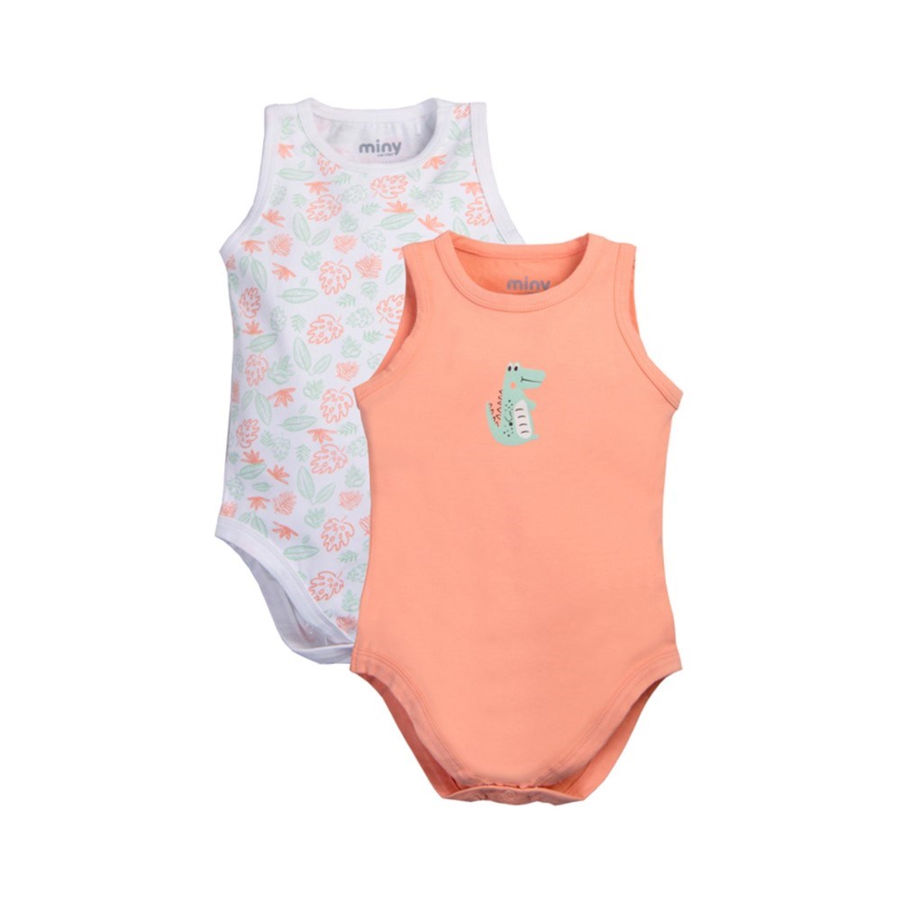 Minycenter Erkek Bebek 2li Atlet Body Turuncu