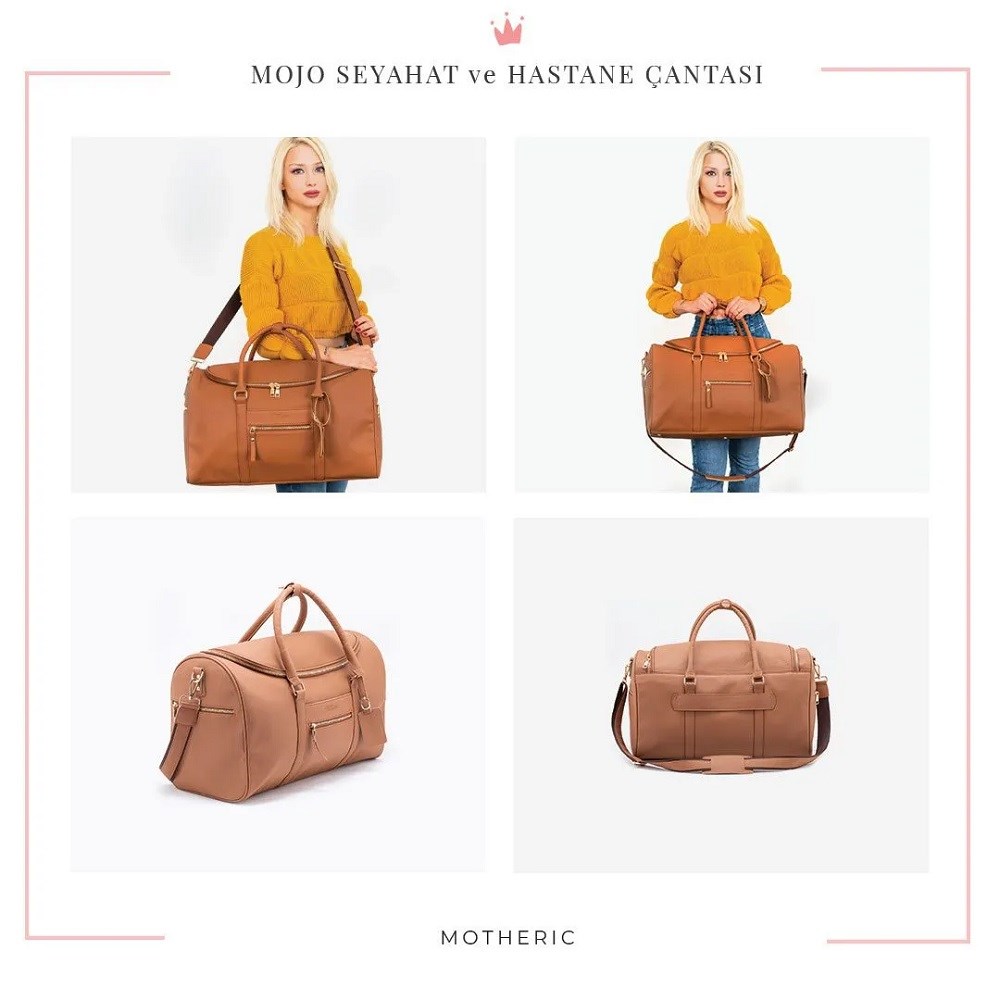 Motheric Mojo Seyahat ve Hastane Çantası Kahverengi 