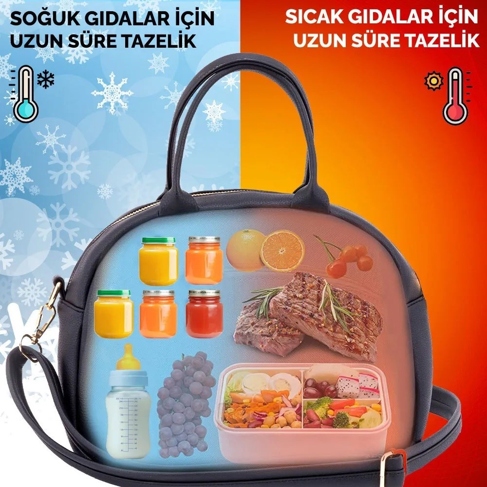 Motheric Mona Yemek Taşıma Çantası Gri