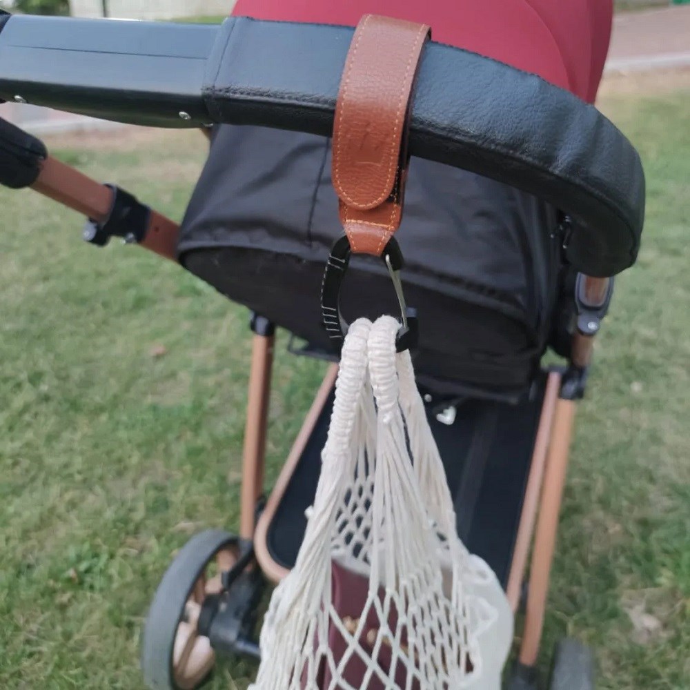 Motheric Hooks Bebek Arabası Askısı Kahverengi 