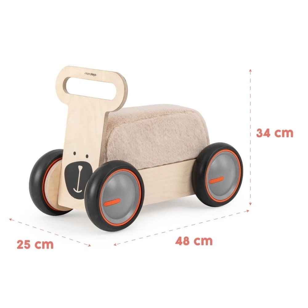 Mamatoyz DriveMe Soft Ayı Figürlü - Yürüme Arkadaşı 