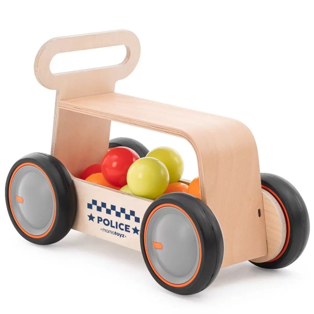 Mamatoyz DriveMe Wood Polis - Bin Sür & Oyuncak Deposu 