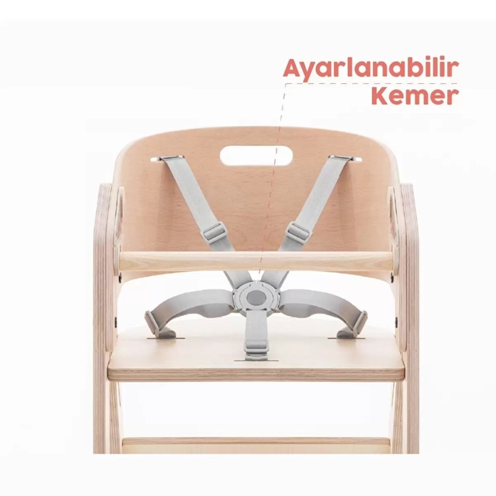 Mamatoyz Mychair Ahşap Mama Sandalyesi 