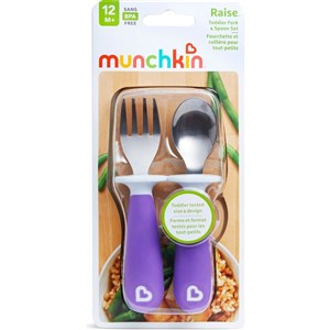 Munchkin Çocuk Çatal & Kaşık Seti 12 Ay+ Mor