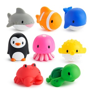 Munchkin Okyanus Hayvanları İle Banyo Fışkırtmaları,8'li Paket