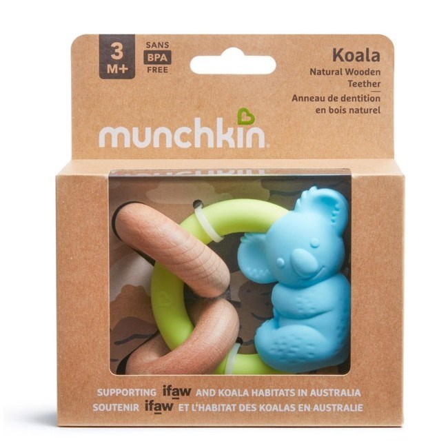 Munchkin Koala Doğal Ahşap Diş Kaşıyıcı 3 Ay+ 