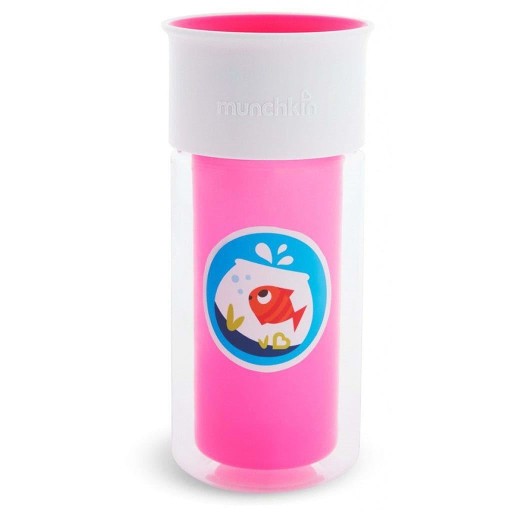 Munchkin Mucize 360 Yalıtımlı Alıştırma Bardağı 48 Ay+ 266 ml Pembe 
