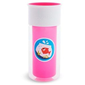 Munchkin Mucize 360 Yalıtımlı Alıştırma Bardağı 48 Ay+ 266 ml Pembe