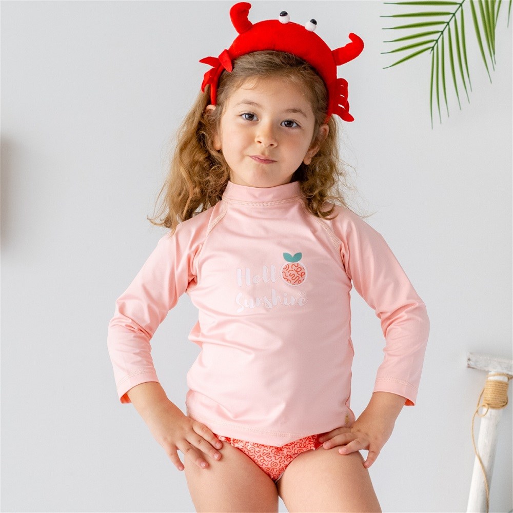 Mama Yoyo UV Korumalı Uzun Kollu Mayo Seti Sunshine Pembe