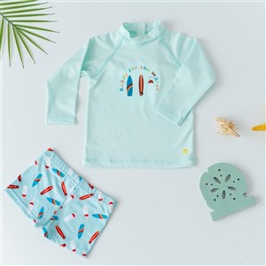 Mama Yoyo UV Korumalı Uzun Kollu Mayo Seti Surf the Wawes