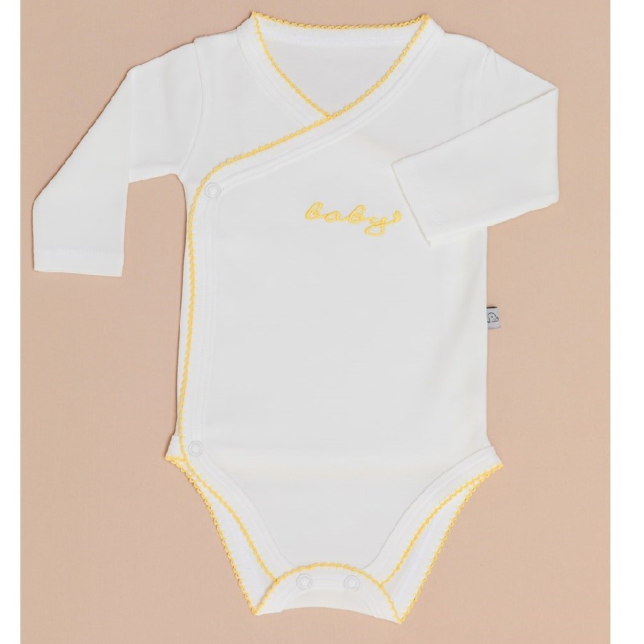 Mayys Baby Kız Bebek Organik Uzun Kol Zarf Zıbın 5'li Set Beyaz
