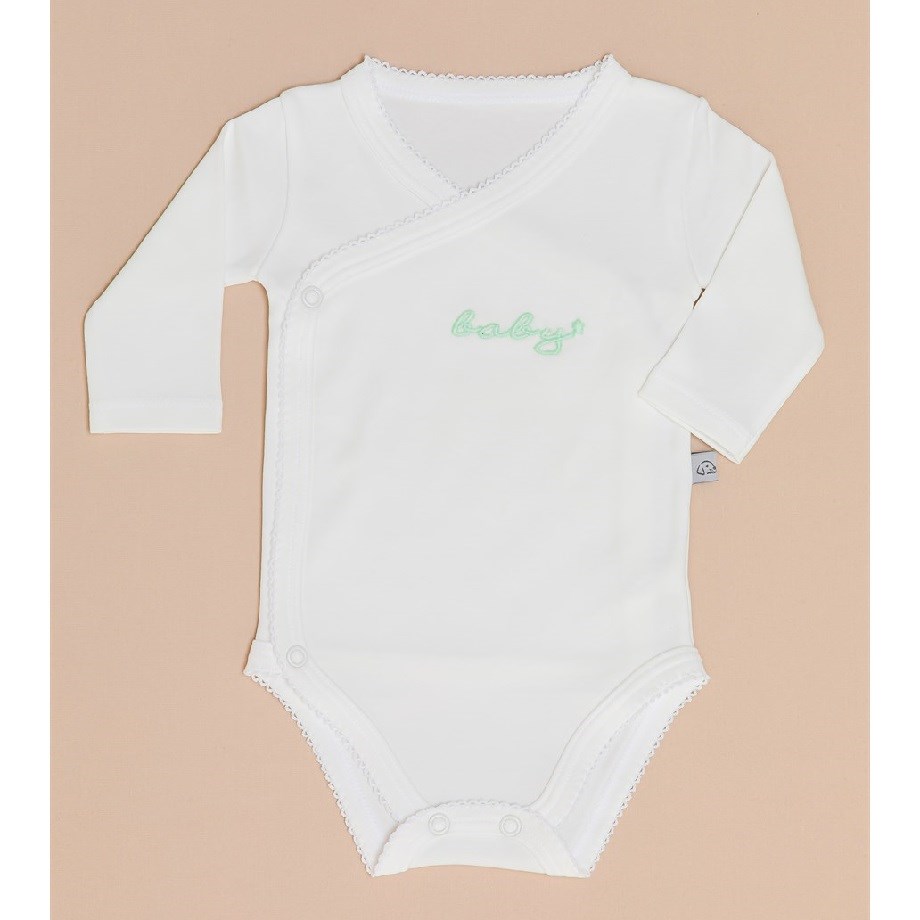 Mayys Baby Kız Bebek Organik Uzun Kol Zarf Zıbın 5'li Set Beyaz