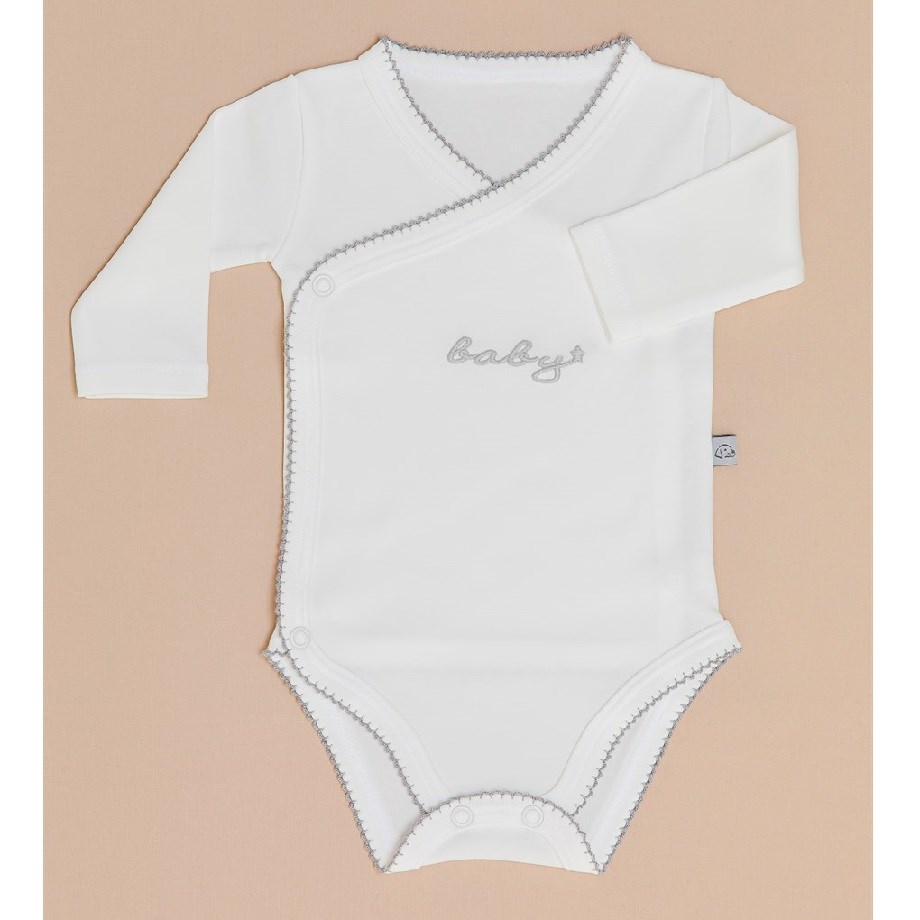 Mayys Baby Kız Bebek Organik Uzun Kol Zarf Zıbın 5'li Set Beyaz