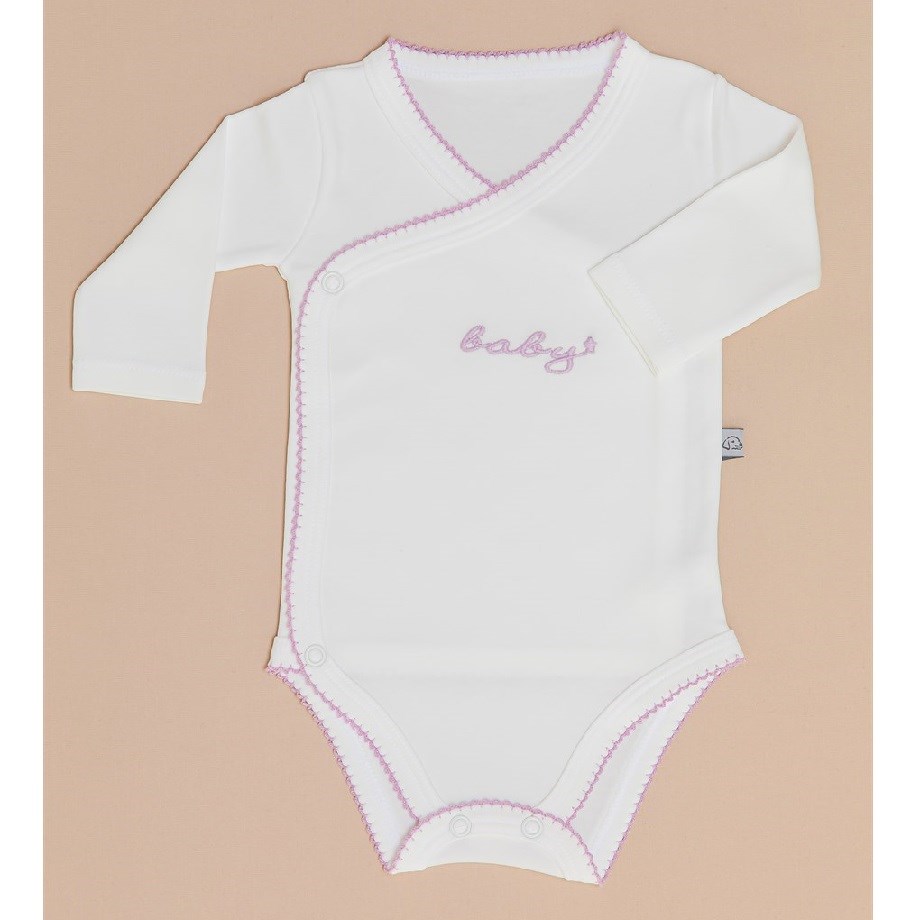 Mayys Baby Kız Bebek Organik Uzun Kol Zarf Zıbın 5'li Set Beyaz