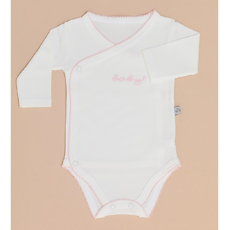 Mayys Baby Kız Bebek Organik Uzun Kol Zarf Zıbın 5'li Set Beyaz