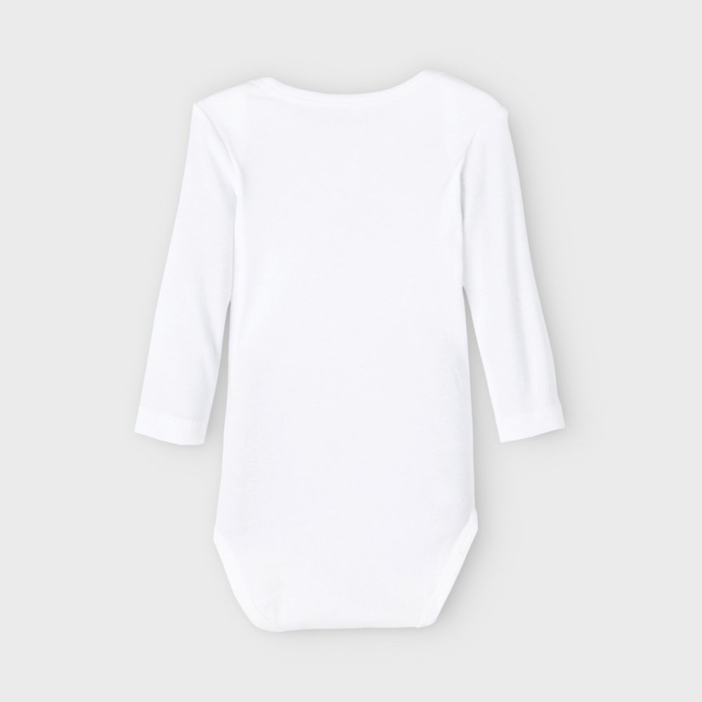 Name It Erkek Bebek Organik Uzun Kol Body 3'lü Set Gri