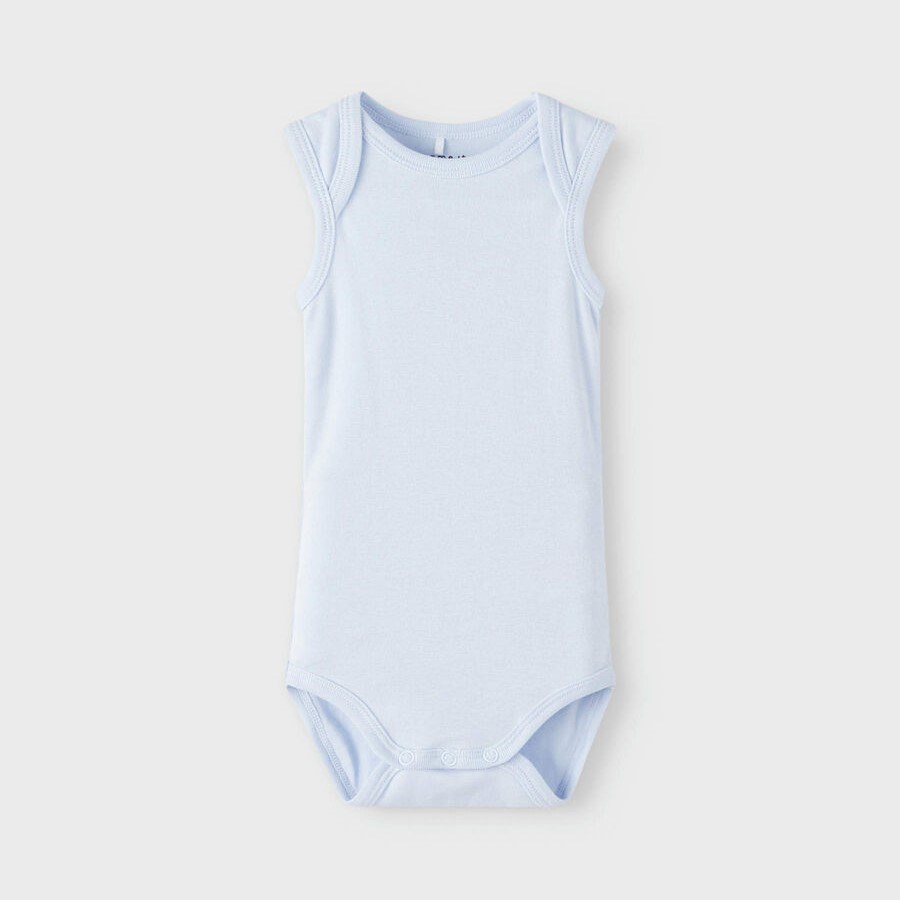 Name It Erkek Bebek Organik Penye Kolsuz Body 3'lü Beyaz