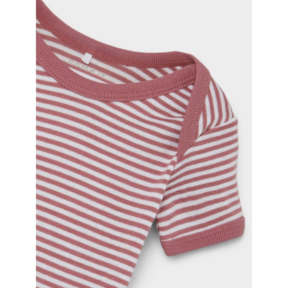 Name It Bebek Organik Kısa Kol Body 3'lü Set Pembe