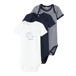 Name It Bebek Organik Kısa Kol Body 3'lü Set
