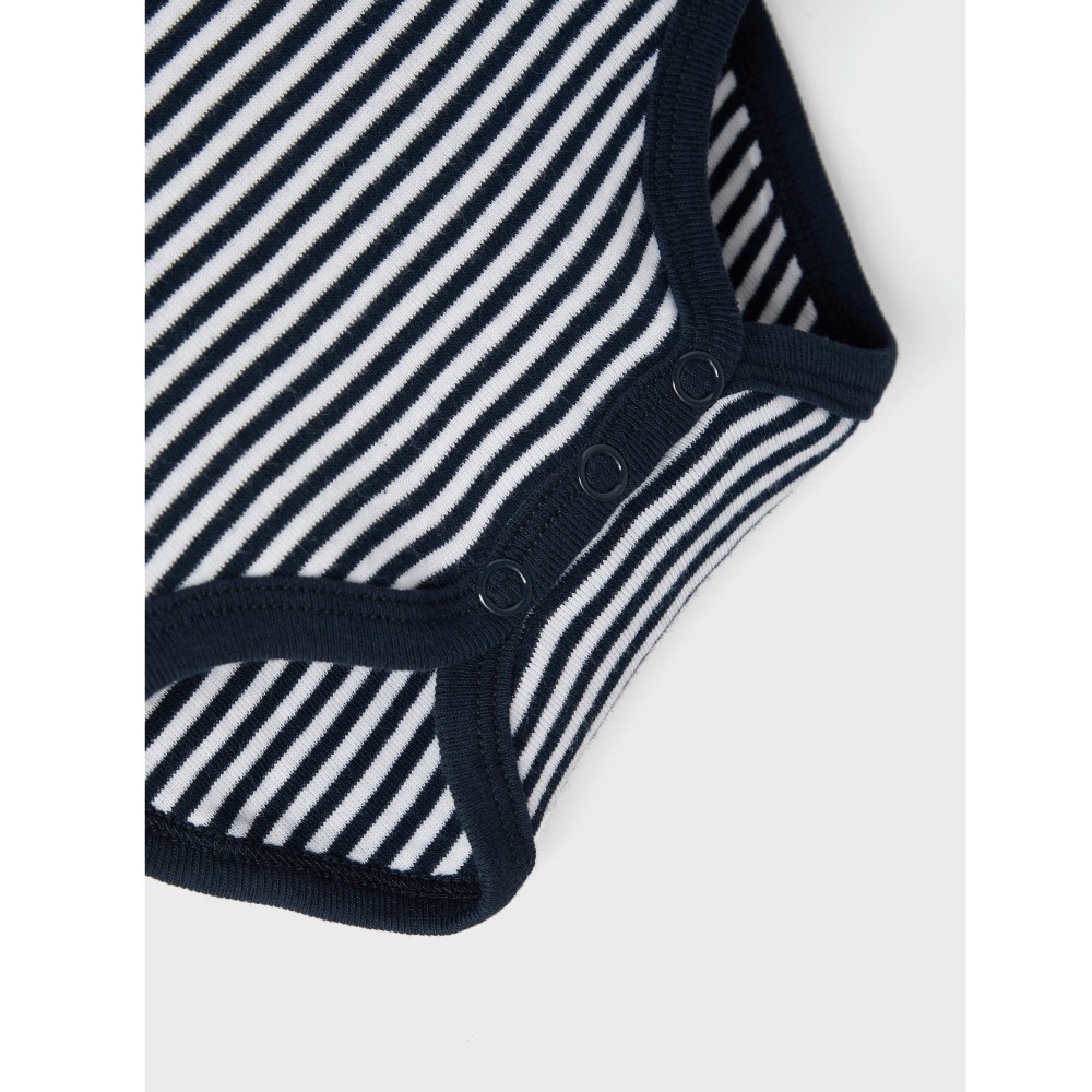 Name It Bebek Organik Uzun Kol Body 3'lü Set Koyu Mavi