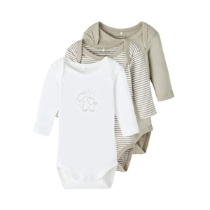 Name It Bebek Organik Uzun Kol Body 3'lü Set