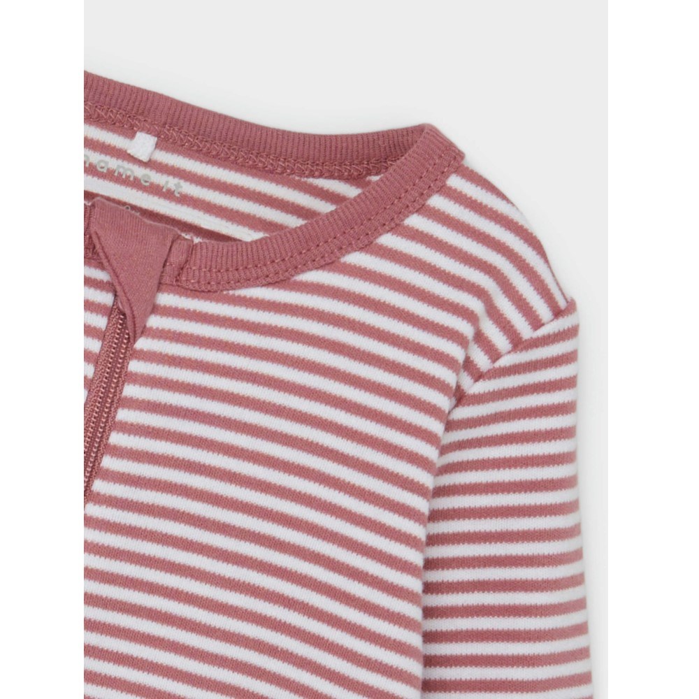 Name It Bebek Organik Penye Patiksiz Tulum 2'li Set Pembe