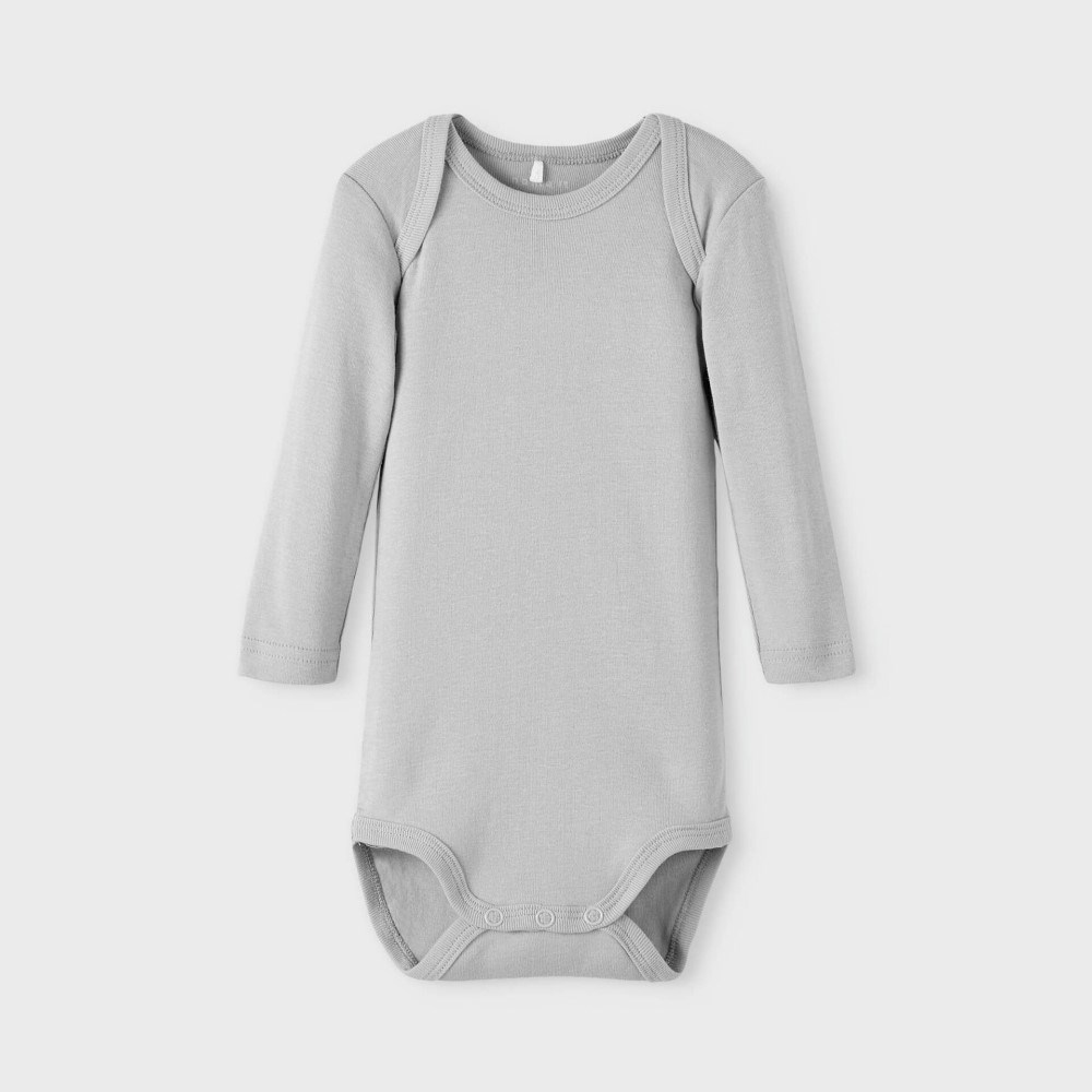 Name It Erkek Bebek Organik Uzun Kol Body 3'lü Set Gri