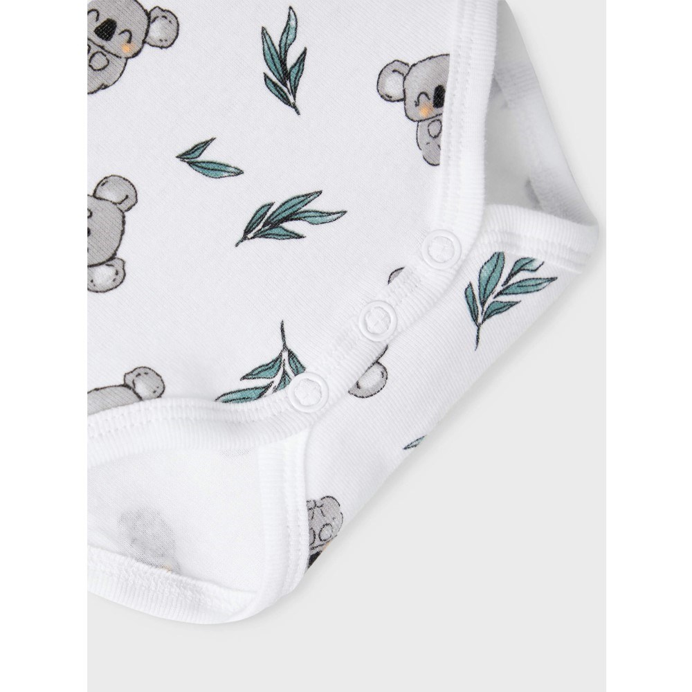 Name It Erkek Bebek Organik Uzun Kol Body 3'lü Set Gri