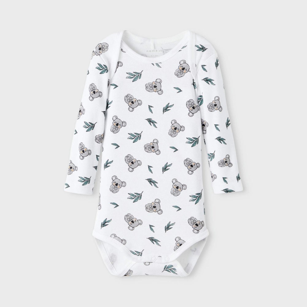 Name It Erkek Bebek Organik Uzun Kol Body 3'lü Set Gri