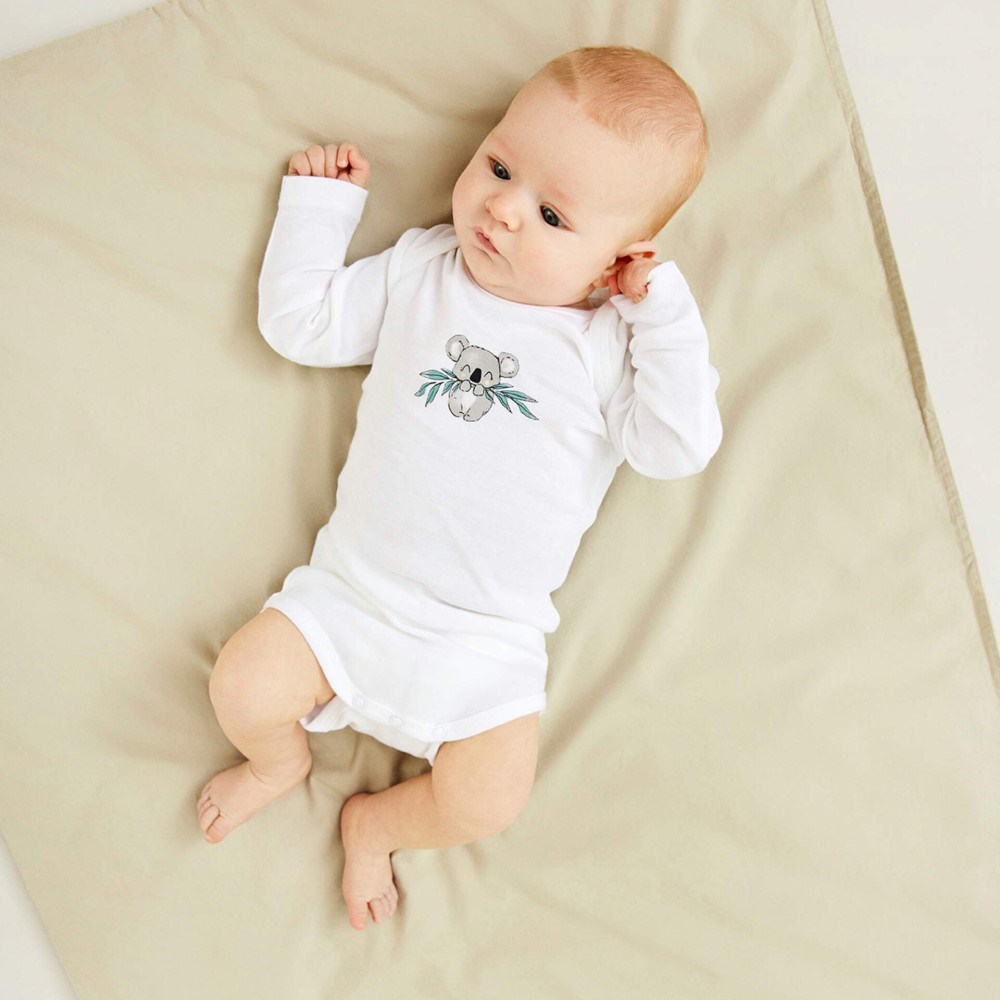 Name It Erkek Bebek Organik Uzun Kol Body 3'lü Set Gri