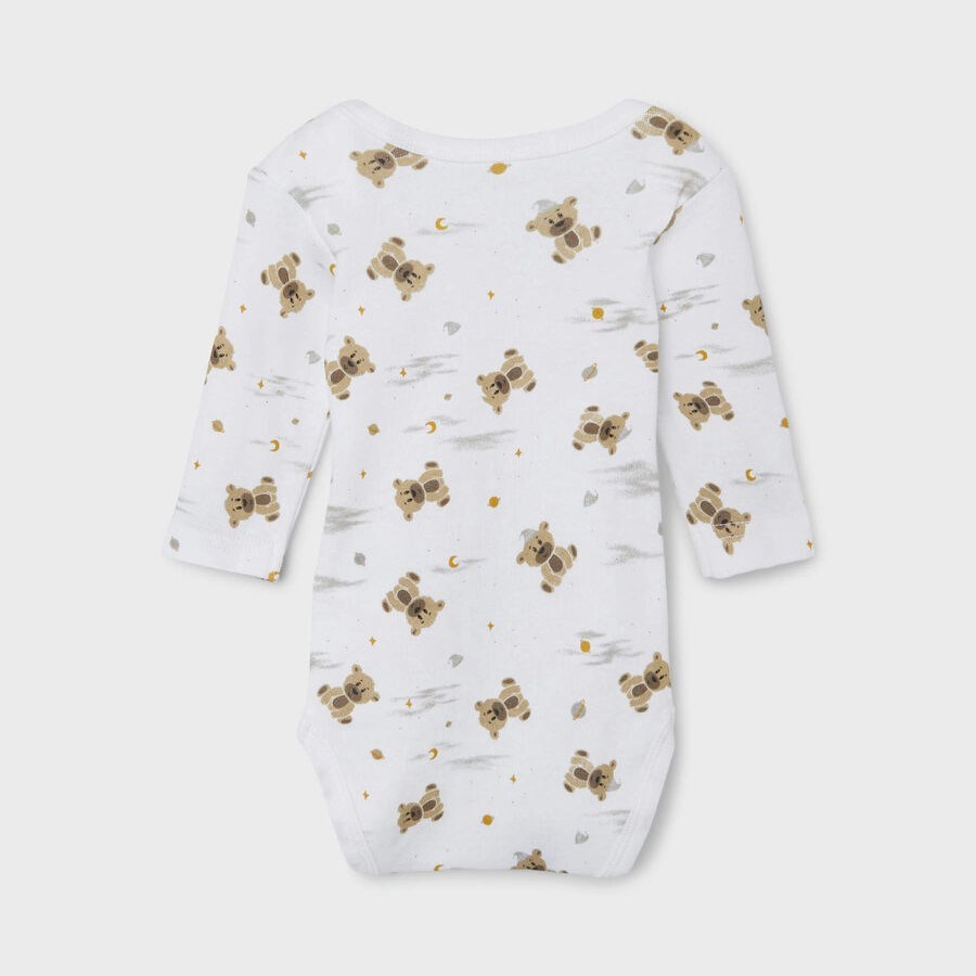 Name It Erkek Bebek Organik Uzun Kol Body 3'lü Set Krem
