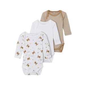 Name It Erkek Bebek Organik Uzun Kol Body 3'lü Set