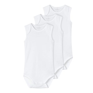 Name It Bebek Organik Penye Kolsuz Body 3'lü